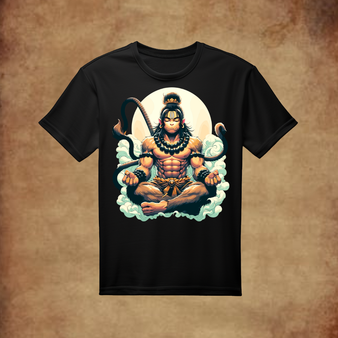 LORD HANUMANJI MEDITATING TSHIRT